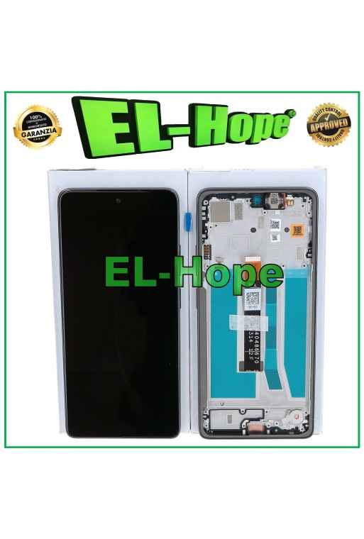 LCD DISPLAY FRAME ORIGINAL SERVICE MOTOROLA MOTO G75 5G XT2437 TOUCH GRAY