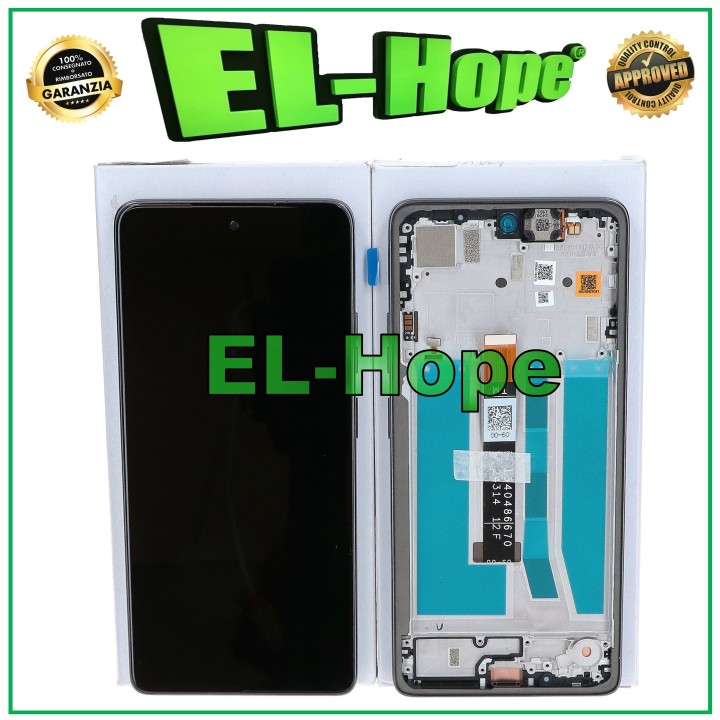 LCD DISPLAY FRAME ORIGINAL SERVICE MOTOROLA MOTO G75 5G XT2437 TOUCH GRAY