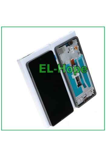 LCD DISPLAY FRAME ORIGINAL SERVICE MOTOROLA MOTO G75 5G XT2437 TOUCH GRAY