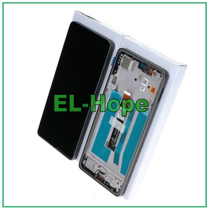 LCD DISPLAY FRAME ORIGINAL SERVICE MOTOROLA MOTO G75 5G XT2437 TOUCH GRAY