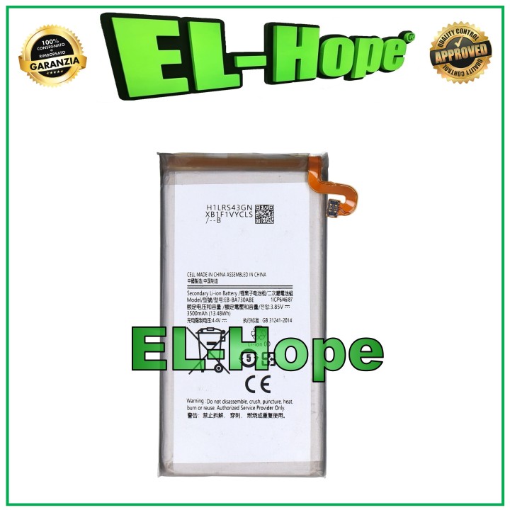 BATTERY EB-BA730ABU FOR SAMSUNG GALAXY A8+ PLUS SM-A730 3500 mAh EQUAL TO ORIGINAL