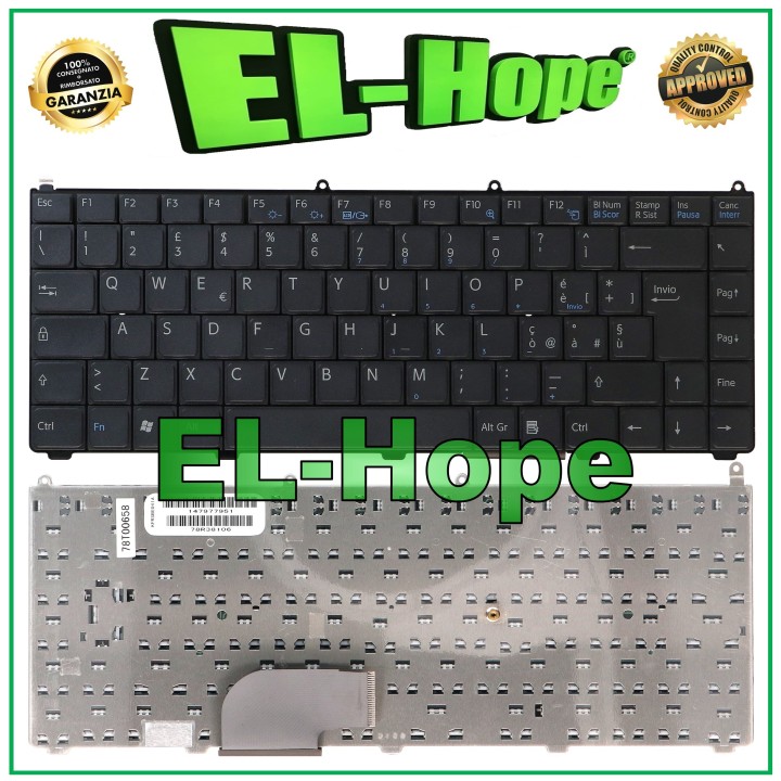 ITALIAN KEYBOARD FOR SONY VAIO VGN-AR21B PCG-8Z3M BLACK NOTEBOOK