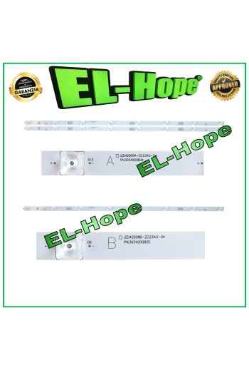 KIT OF 3 8 LED STRIP BARS FOR HAIER TV LED42D08A-ZC23AG-04 / LED42D08B-ZC23AG-04