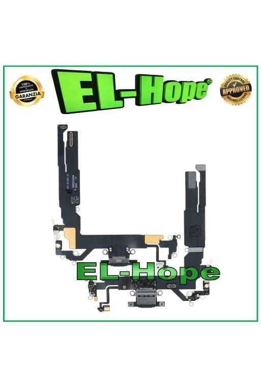 IPHONE 17 CHARGING CONNECTOR MICROPHONE ANTENNA DOCK CHARGING FLAT BLACK