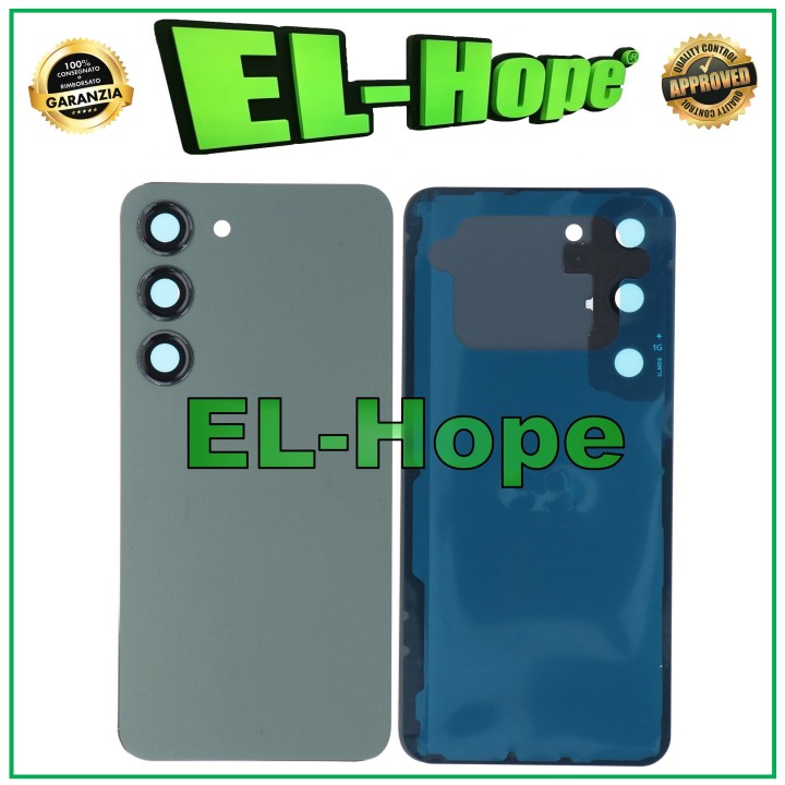Battery Cover for Samsung Galaxy S23 SM-S911 Glass Back Cover Green