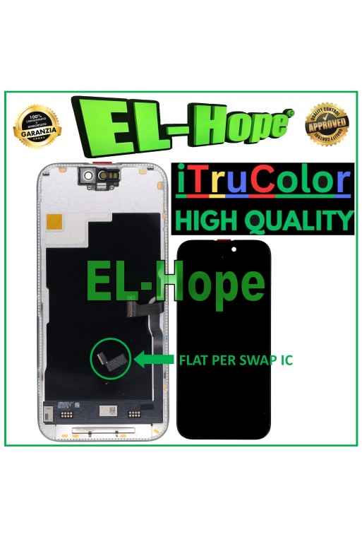 iTruColor SOFT OLED 120Hz LCD DISPLAY FOR APPLE IPHONE 15 PRO TOUCH GLASS