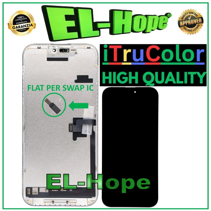 iTruColor SOFT OLED LCD DISPLAY FOR APPLE IPHONE 16 PRO MAX TOUCH GLASS SCREEN