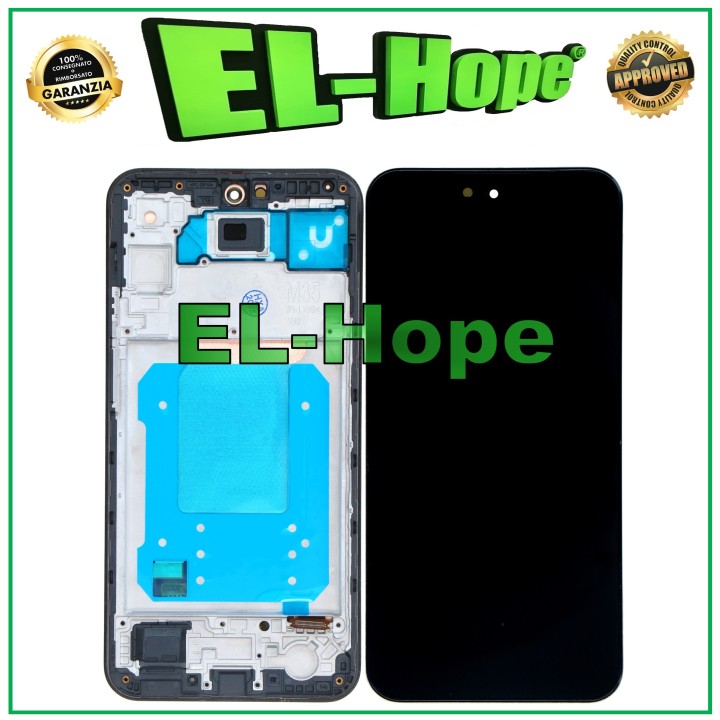 OLED LCD DISPLAY + FRAME FOR SAMSUNG GALAXY M35 5G SM-M356B TOUCH SCREEN BLACK