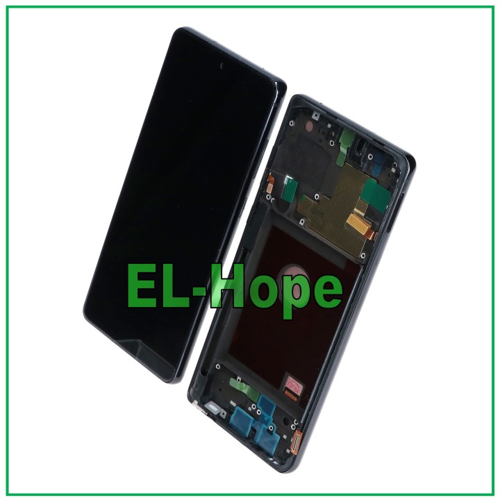 TFT LCD FRAME TOUCH SCREEN DISPLAY FOR SAMSUNG GALAXY NOTE 10 LITE SM-N770 BLACK