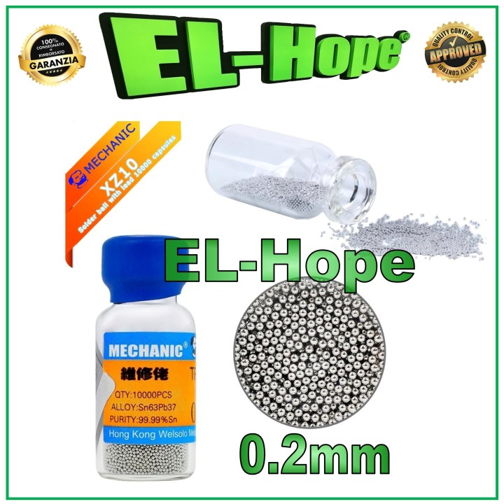 0.2mm Mechanical Solder Balls XZ10 for Reballing BGA Soldering