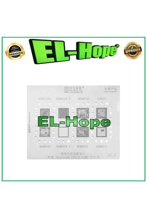 REBALLING STENCIL SNAPDRAGON AMAOE QU3 FOR MSM7225A MSM8328 MSM8940 SDM660 