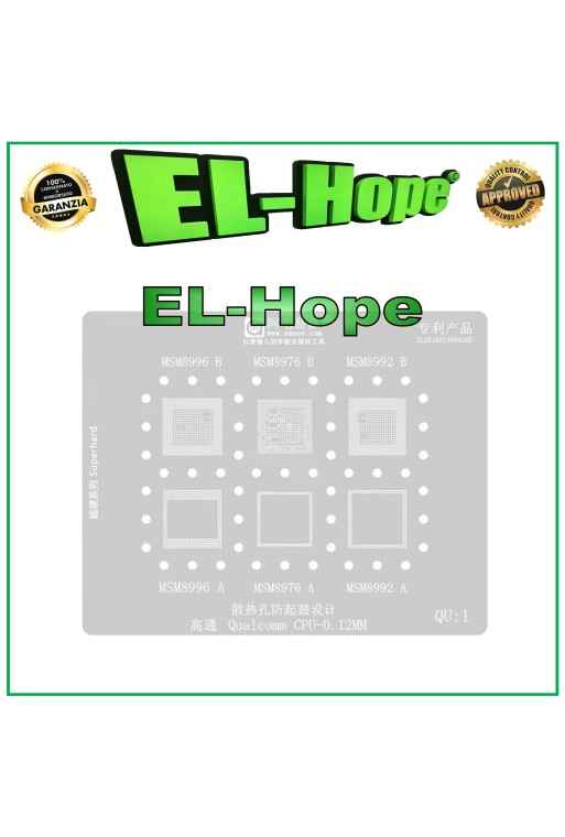 QUALCOMM AMAOE QU1 REBALLING STENCIL FOR MSM8996 MSM8976 MSM8992 A / B