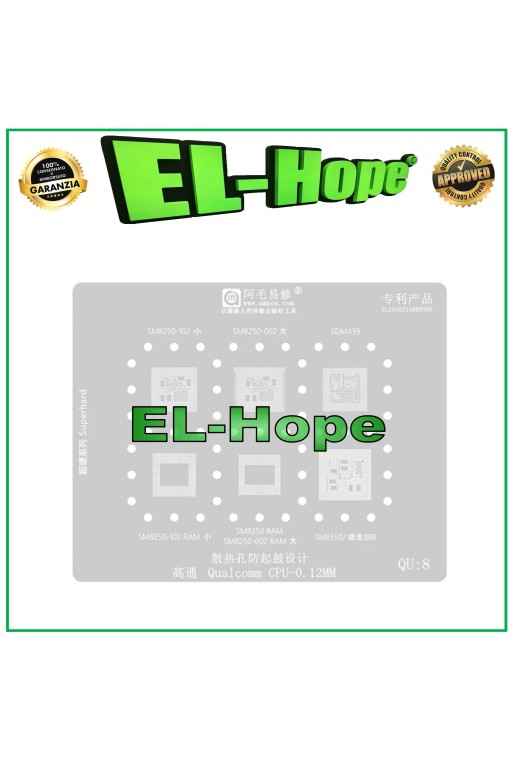 QUALCOMM AMAOE QU8 REBALLING STENCIL FOR SM8250-102 SM8250-002 SDM439 SM8350