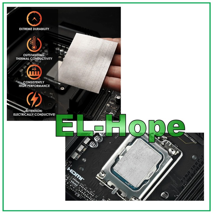 THERMAL GRIZZLY GRAPHENE SHEET 24x12mm THERMAL PASTE CPU GPU PS5 PS4 XBOX