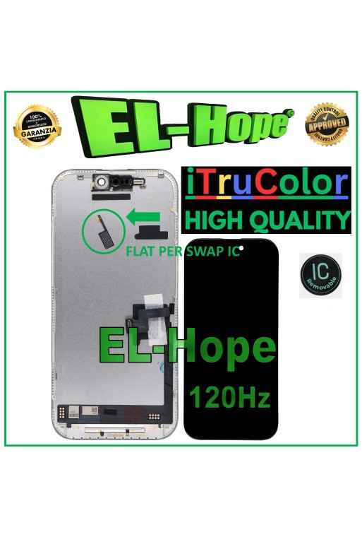iTruColor SOFT OLED LCD DISPLAY FOR APPLE IPHONE 16 PRO TOUCH GLASS 120Hz