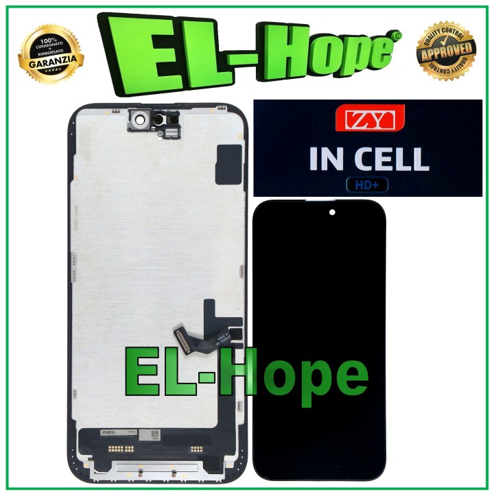 ZY HD+ INCELL LCD DISPLAY FOR APPLE IPHONE 15 PLUS TOUCH SCREEN
