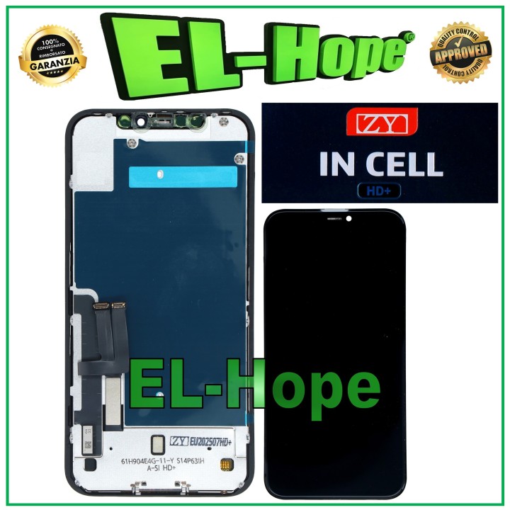 ZY HD+ INCELL LCD DISPLAY FOR APPLE IPHONE 11 TOUCH SCREEN