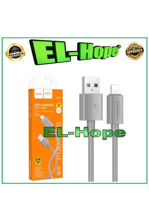 HOCO UNIVERSAL DATA CABLE CHARGING CABLE FOR IPHONE GREY 1MT
