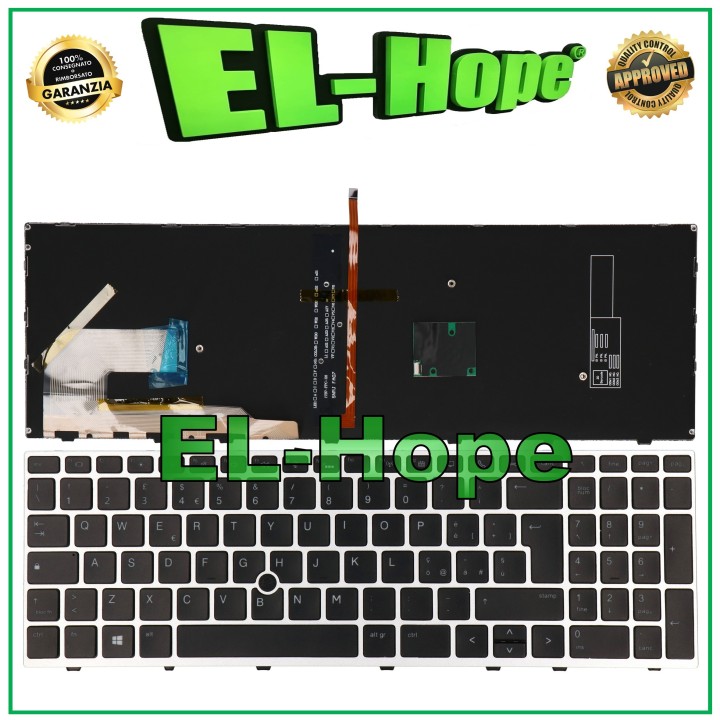 HP ELITEBOOK 755 850 G6 NOTEBOOK PC BACKLIT TRACKPOINT BLACK KEYBOARD