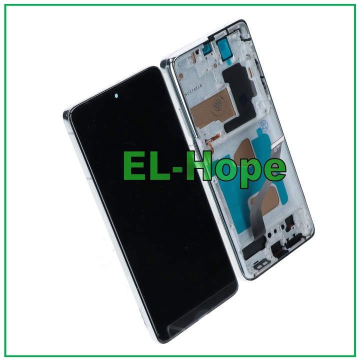TFT FRAME LCD DISPLAY FOR SAMSUNG GALAXY S21 ULTRA SM-G998 TOUCH WHITE GLASS