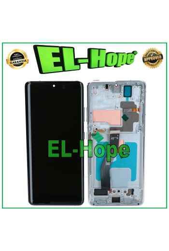 OLED LCD TOUCH DISPLAY FOR SAMSUNG GALAXY S21 ULTRA SM-G998 GLASS + WHITE FRAME