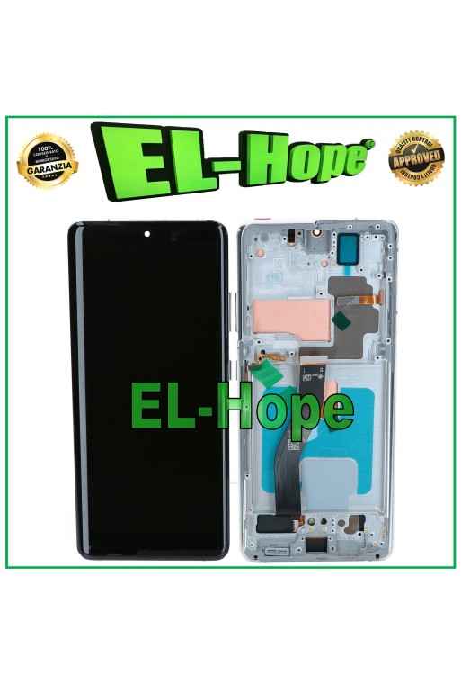 OLED LCD TOUCH DISPLAY FOR SAMSUNG GALAXY S21 ULTRA SM-G998 GLASS + WHITE FRAME