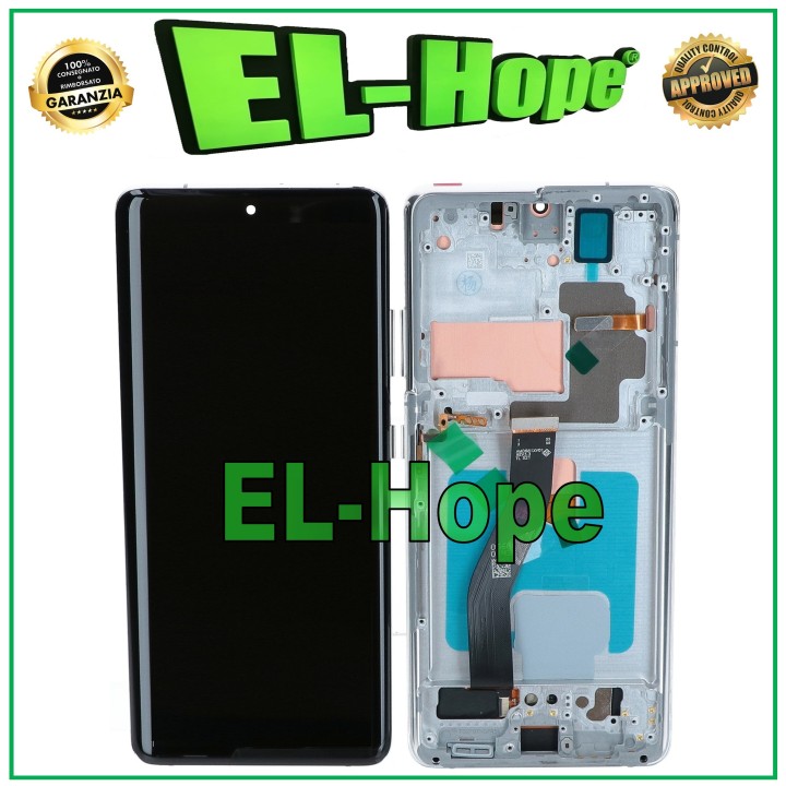 OLED LCD TOUCH DISPLAY FOR SAMSUNG GALAXY S21 ULTRA SM-G998 GLASS + WHITE FRAME