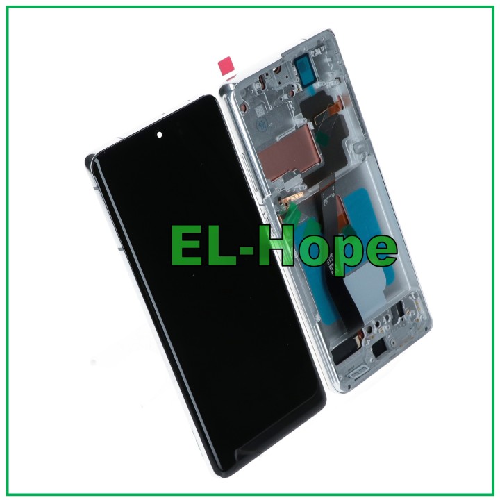OLED LCD TOUCH DISPLAY FOR SAMSUNG GALAXY S21 ULTRA SM-G998 GLASS + WHITE FRAME