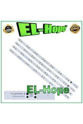 KIT OF 4 8 LED STRIP BARS FOR 55 TV LG SSC-Y19-TRIDENT-55UM73/55UM75 EAV64592001