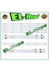 KIT 8 BARS 6 LEDs FOR PANASONIC 49 TV 17DB49V17B 17DB49V17C 23518706