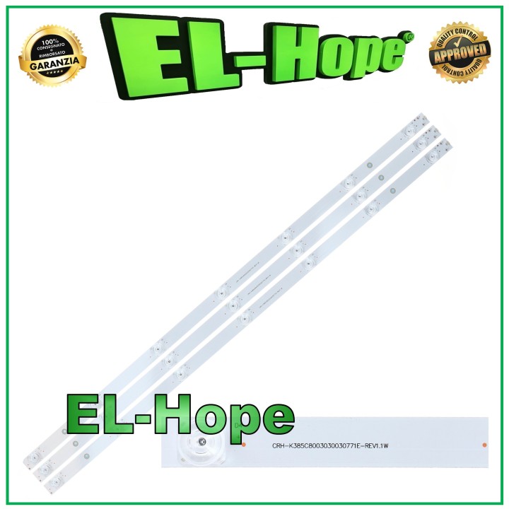 KIT 3 BARS 7 LEDs FOR 39  TV CHANGHONG CRH-K385C8003030030771E-REV1.1W L 742mm