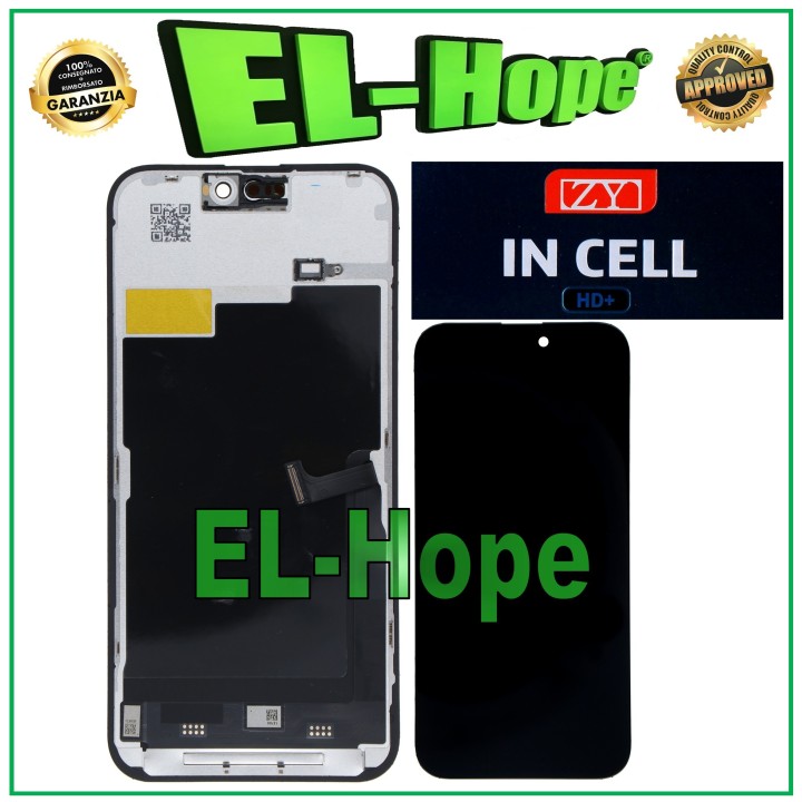 ZY HD+ INCELL LCD DISPLAY FOR APPLE IPHONE 15 PRO MAX TOUCH SCREEN
