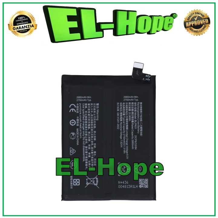 BLPA51 BATTERY FOR OPPO REALME GT 6 RMX3851/6T 5G RMX3853 EQUAL ORIGINAL