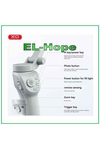 XO-SS17 Gimbal Stabilizer for Smartphone Camera, Face Tracking, Video, Vlog