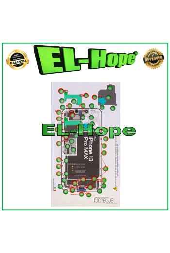 ISCREWS MAP HOUSING SCREWS PAD ILLUSTRATED DISASSEMBLY APPLE IPHONE 13 PRO MAX