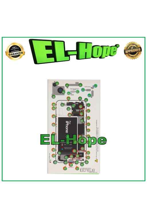 ISCREWS MAP ACCOMMODATION SCREWS PAD ILLUSTRATED APPLE IPHONE 15 DISASSEMBLY
