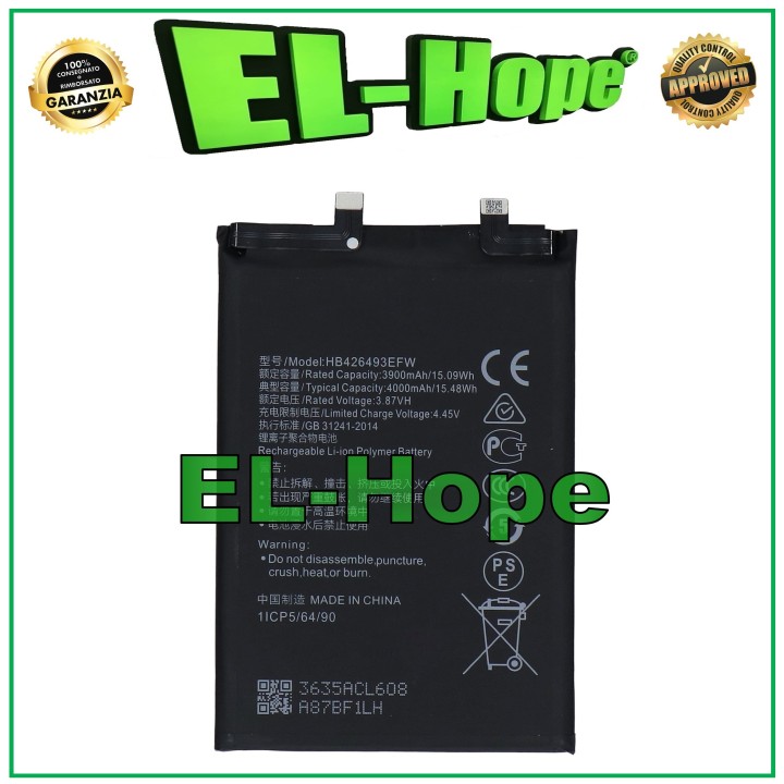 BATTERY HB426493EFW FOR HONOR 50 SE JLH-AN00 /Nova 9 SE /Nova 10 EQUAL ORIGINAL