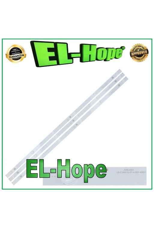 KIT 3 BARS 6 LEDs FOR TV 39 LB-C39X15-E7-A-G01-RF2 RF-AB390E30-0601S-05 L715mm