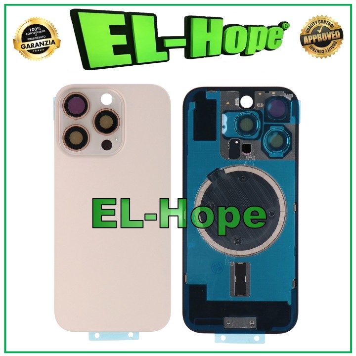 GLASS CASE BACK COVER MAGSAFE FOR IPHONE 16 PRO TITANIUM SAND