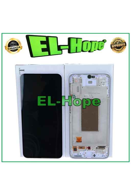 ORIGINAL SERVICE LCD TOUCH DISPLAY SAMSUNG A37 SM-A376 PURPLE FRAME GH82-39232D