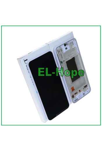 ORIGINAL SERVICE LCD TOUCH DISPLAY SAMSUNG A37 SM-A376 PURPLE FRAME GH82-39232D