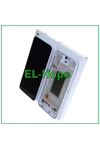 ORIGINAL SERVICE LCD TOUCH DISPLAY SAMSUNG A37 SM-A376 PURPLE FRAME GH82-39232D