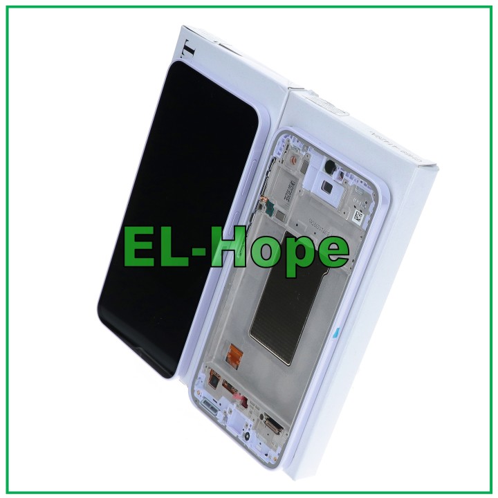 ORIGINAL SERVICE LCD TOUCH DISPLAY SAMSUNG A37 SM-A376 PURPLE FRAME GH82-39232D