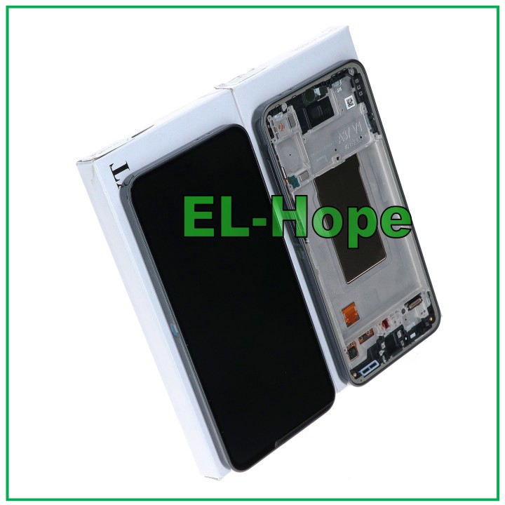 ORIGINAL SERVICE LCD TOUCH DISPLAY SAMSUNG A37 SM-A376 BLACK FRAME GH82-39232A