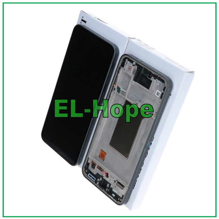ORIGINAL SERVICE LCD TOUCH DISPLAY SAMSUNG A37 SM-A376 BLACK FRAME GH82-39232A