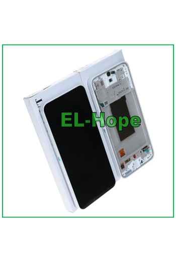 ORIGINAL SERVICE LCD TOUCH DISPLAY SAMSUNG A37 SM-A376 WHITE FRAME GH82-39232C