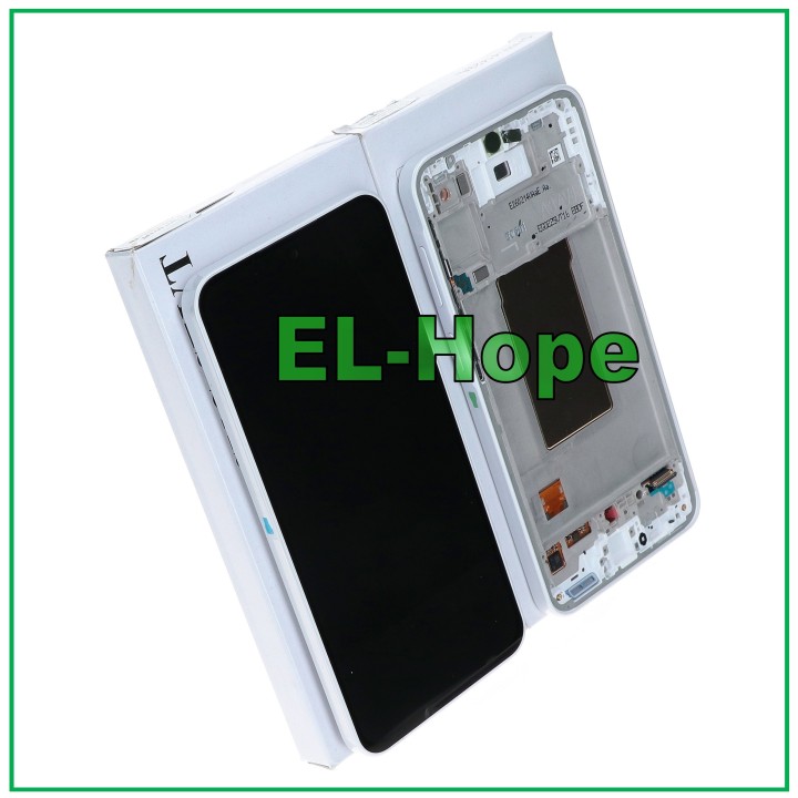 ORIGINAL SERVICE LCD TOUCH DISPLAY SAMSUNG A37 SM-A376 WHITE FRAME GH82-39232C