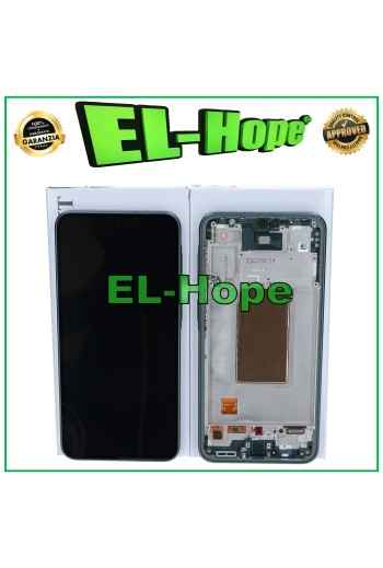 ORIGINAL TOUCH DISPLAY SERVICE SAMSUNG A37 SM-A376 FRAME GRAY GREEN GH82-39232B