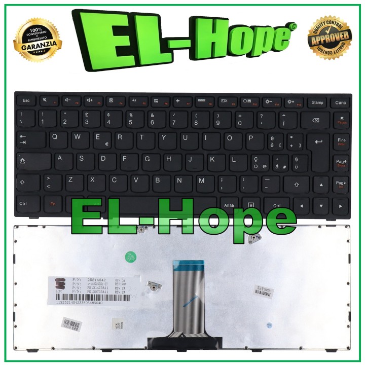 ITALIAN KEYBOARD FOR LENOVO IDEAPAD G40-70A B40-30 B40-70 BLACK NOTEBOOK