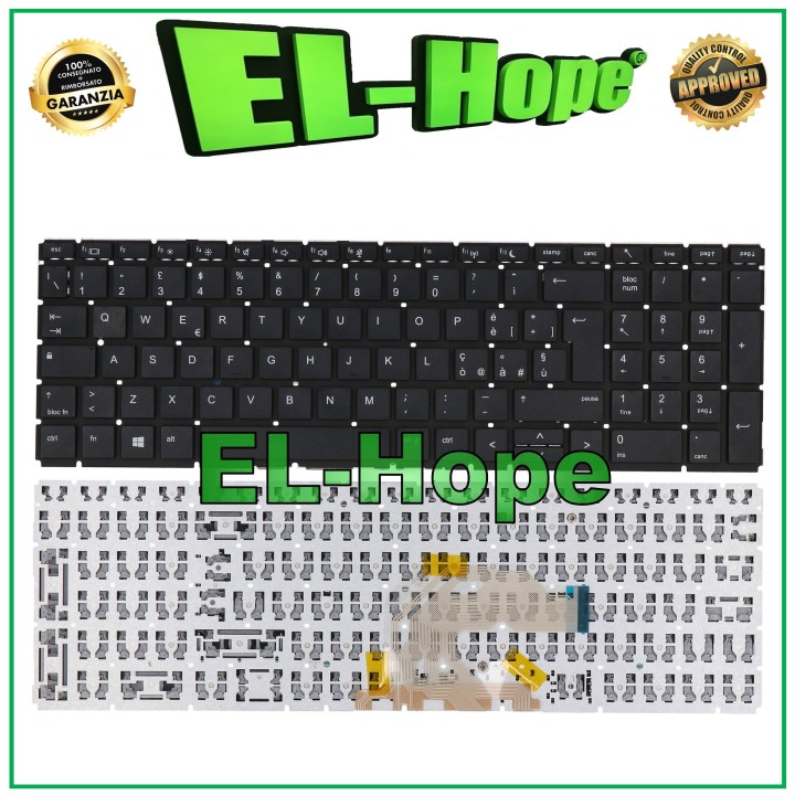 ITALIAN KEYBOARD FOR HP PROBOOK G6 G7 SERIES NOTEBOOK 450 455 BLACK